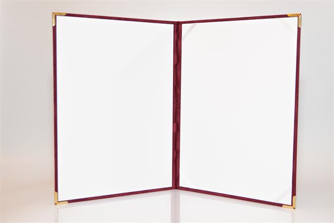 Oklevéltartó, A4, exkluzív, plüss, 4 fém sarokkal, bordó 2 Oklevéltartó, A4, exkluzív, plüss, 4 fém sarokkal, bordó