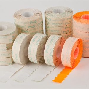 Árazógépszalag, 19x16 mm, METO, fehér