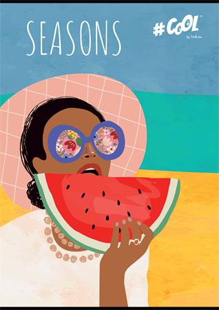 Füzet, tűzött, A4, vonalas, 80 lap, COOL BY VICTORIA, "Seasons" 1 COOL BY VICTORIA