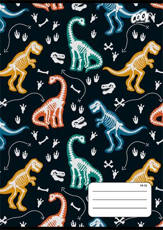 Füzet, tűzött, A5, vonalas, 32 lap, 1. osztály, COOL BY VICTORIA "Dinosaurus world", "14-32" 2 Füzet, tűzött, A5, vonalas, 32 lap, 1. osztály, COOL BY VICTORIA "Dinosaurus world", "14-32"
