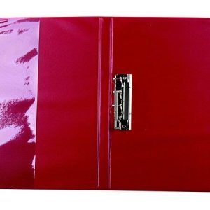 Villámzáras mappa, A4, álló, VICTORIA OFFICE, piros