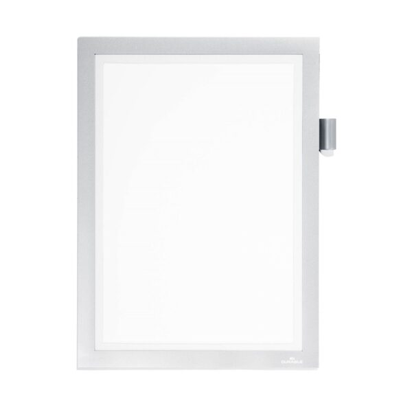 Informacios keret A4 magneses zarodas DURAFRAME NOTE ezust i94803