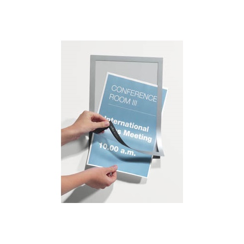 Információs tábla Durable Duraframe A/5 öntapadó hátlappal és mágneses kerettel 2 db/csomag ezüst 6 Információs tábla Durable Duraframe A/5 öntapadó hátlappal és mágneses kerettel 2 db/csomag ezüst - Image 6