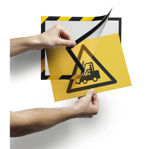 Információs tábla Durable Duraframe Security A/4 öntapadó hátlappal és mágneses kerettel sárga-fek 3 Információs tábla Durable Duraframe Security A/4 öntapadó hátlappal és mágneses kerettel sárga-fek - Image 3