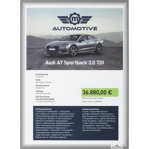 Információs tasak Durable A/4 statikus rögzítés 5 db/csomag 3 Információs tasak Durable A/4 statikus rögzítés 5 db/csomag - Image 3