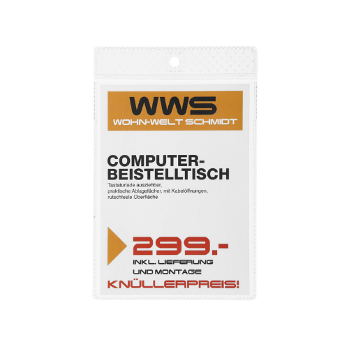 Információs zseb Durable A/6 áttetsző 100 db/csomag 2 Információs zseb Durable A/6 áttetsző 100 db/csomag - Image 2