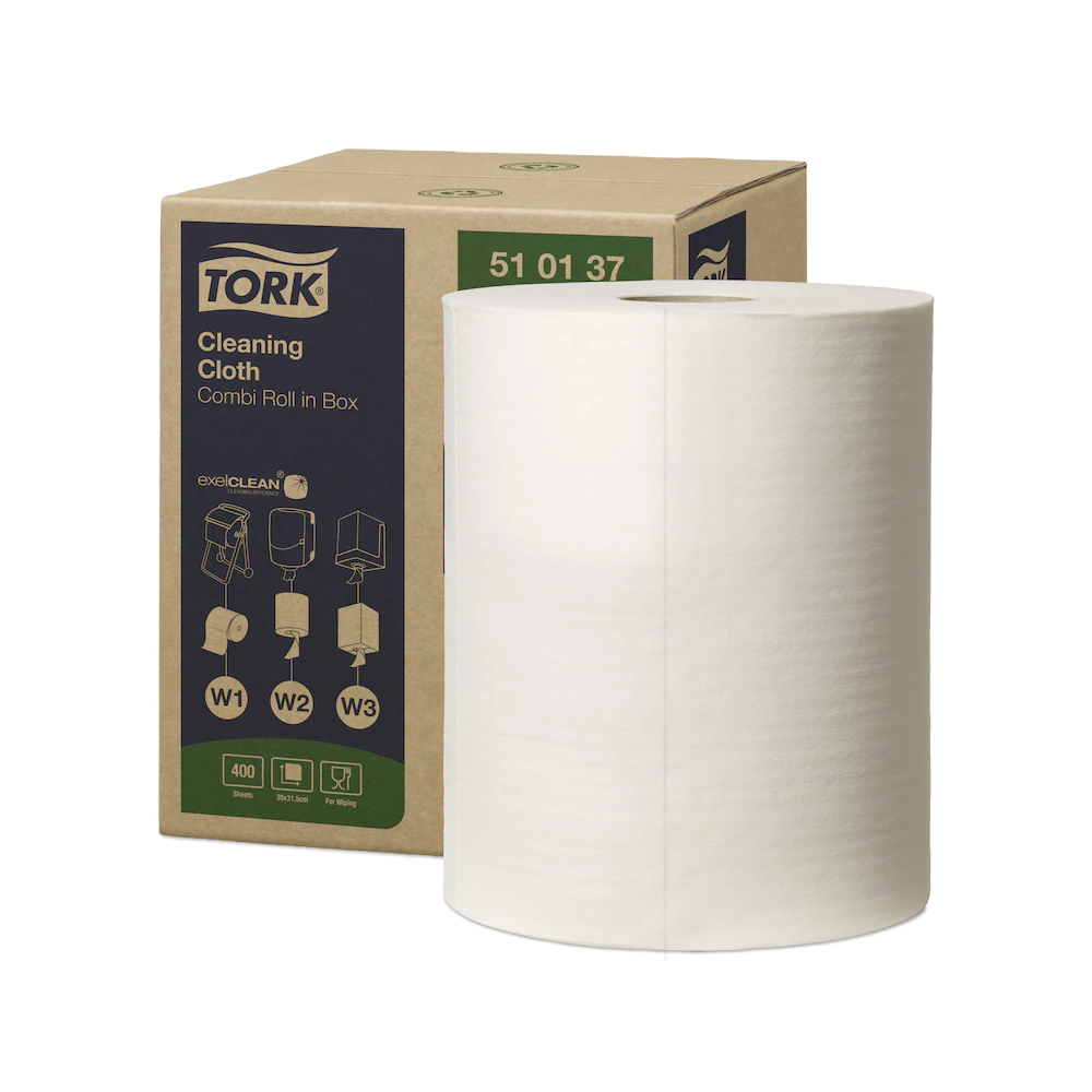 Ipari törlő tekercses többfunkciós kombi 152 m/400 lap/tekercs 1 tek/karton W1/W2/W3 Tork_510137 fehér 3 Ipari törlő tekercses többfunkciós kombi 152 m/400 lap/tekercs 1 tek/karton W1/W2/W3 Tork_510137 fehér - Image 3