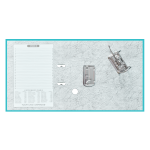 Iratrendező A4, 5cm,lapraszerelt, Bluering® Smart türkiz - Image 2