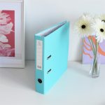 Iratrendező A4, 5cm,lapraszerelt, Bluering® Smart türkiz - Image 3