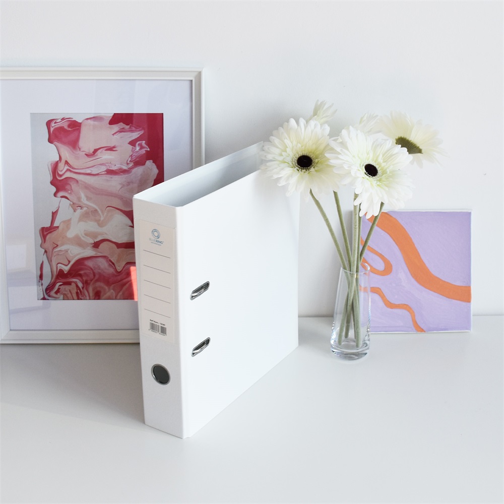 Iratrendező A4, 7,5cm, két oldalt PP borítás,lapraszerelt, Bluering® Premium fehér 5 Iratrendező A4, 7,5cm, két oldalt PP borítás,lapraszerelt, Bluering® Premium fehér - Image 5