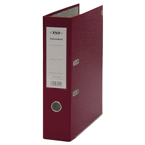 Iratrendező pd A/4 75 mm gerinccel lapraszerelt bordó 2 Iratrendező pd A/4 75 mm gerinccel lapraszerelt bordó - Image 2