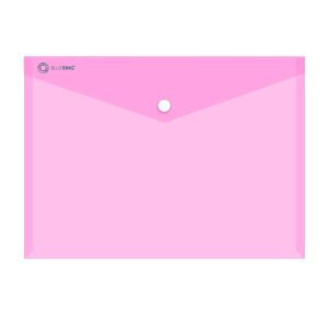 Irattartó tasak A4, PP patentos Bluering® transzparens pink