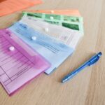 Irattartó tasak DL `csekk` patentos PP Bluering® transzparens narancs - Image 5