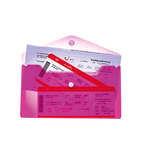 Irattartó tasak Herma DL 22x12 cm patentos pink 3 Irattartó tasak Herma DL 22x12 cm patentos pink - Image 3