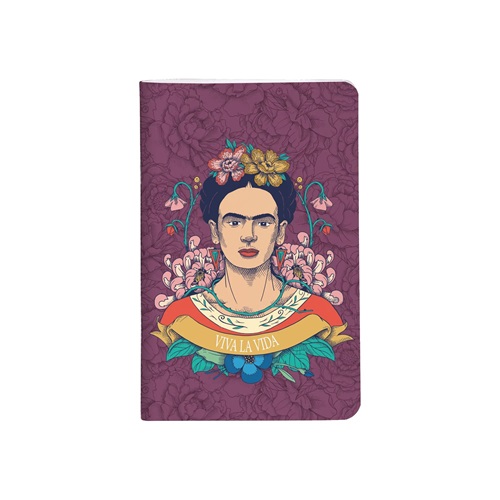 Jegyzetfüzet Clairefontaine Frida Kahlo 7,5x12 cm, 24 lapos, sima, vegyes minta 2 Jegyzetfüzet Clairefontaine Frida Kahlo 7,5x12 cm, 24 lapos, sima, vegyes minta - Image 2