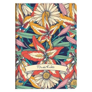 Jegyzetfüzet Clairefontaine Frida Kahlo, A/5, 14,8x21 cm, 32 lapos, vonalas, vegyes minta