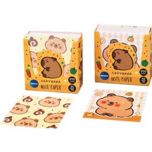 Jegyzettömb CAPYBARA kockatömb 200 lapos 60x60 mm