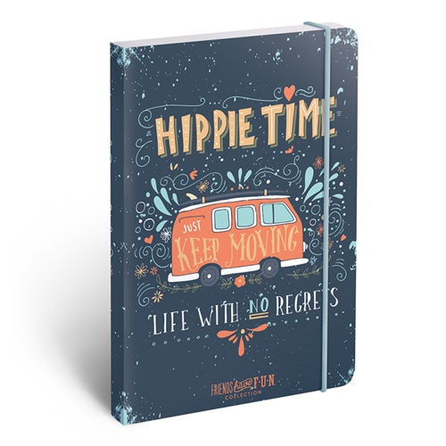 Jegyzettömb Friends Have Fun Quote A/6 minibook gumis 1 Jegyzettömb Friends Have Fun Quote A/6 minibook gumis