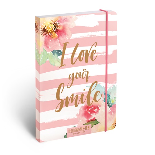 Jegyzettömb Friends Have Fun Quote A/6 minibook gumis 2 Jegyzettömb Friends Have Fun Quote A/6 minibook gumis - Image 2