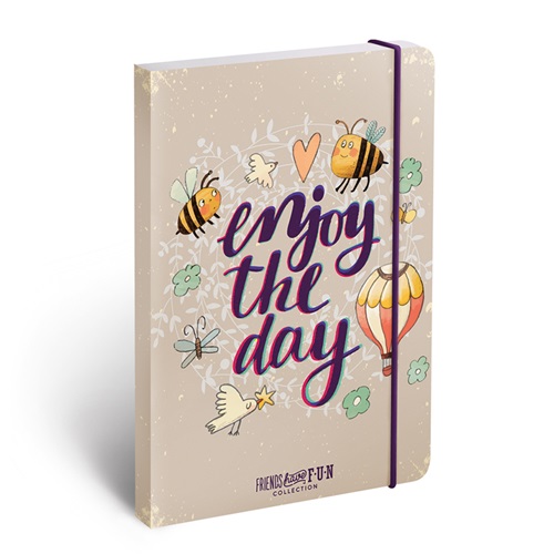 Jegyzettömb Friends Have Fun Quote A/6 minibook gumis 6 Jegyzettömb Friends Have Fun Quote A/6 minibook gumis - Image 6