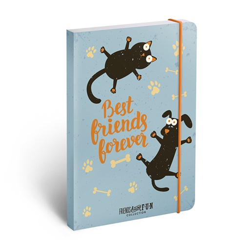 Jegyzettömb Friends Have Fun Quote A/6 minibook gumis 8 Jegyzettömb Friends Have Fun Quote A/6 minibook gumis - Image 8