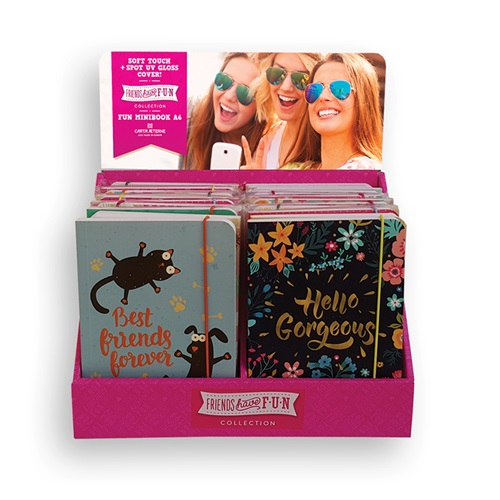 Jegyzettömb Friends Have Fun Quote A/6 minibook gumis 10 Jegyzettömb Friends Have Fun Quote A/6 minibook gumis - Image 10