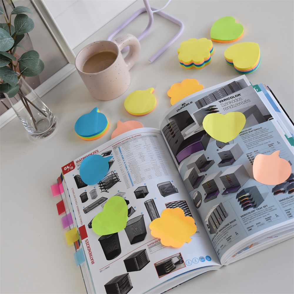 Jegyzettömb öntapadó, mondatfelhő alakú, 250lap, Bluering® 5 klf. neon szín 3 Jegyzettömb öntapadó, mondatfelhő alakú, 250lap, Bluering® 5 klf. neon szín - Image 3