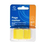 Jelölőcímke 25x45mm, 50lap, műanyag Bluering® sárga - Image 3