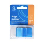 Jelölőcímke 25x45mm, 50lap, műanyag Bluering® világoskék - Image 2