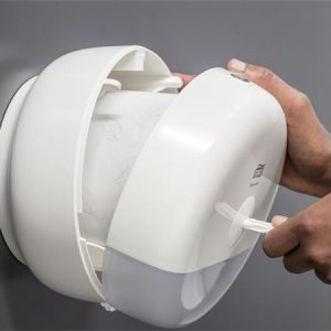 Toalettpapír adagoló, T9 rendszer, Elevation, TORK "SmartOne Mini", fehér