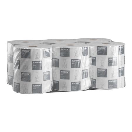 Kéztörlő, tekercses, 2 rétegű, KATRIN, "Plus M/100", hófehér