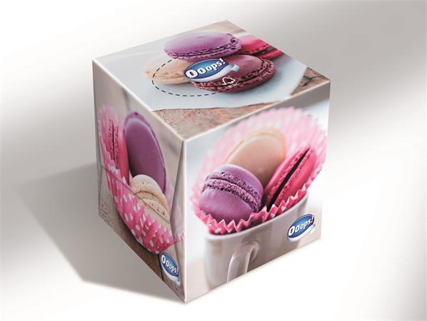 Papír zsebkendő, 3 rétegű, 54 db, OOOPS 1 OOOPS