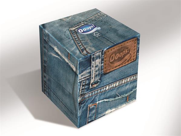 Papír zsebkendő, 3 rétegű, 54 db, OOOPS 4 134C