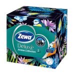 Papír zsebkendő, 3 rétegű, 60 db, ZEWA "Aroma Collection"