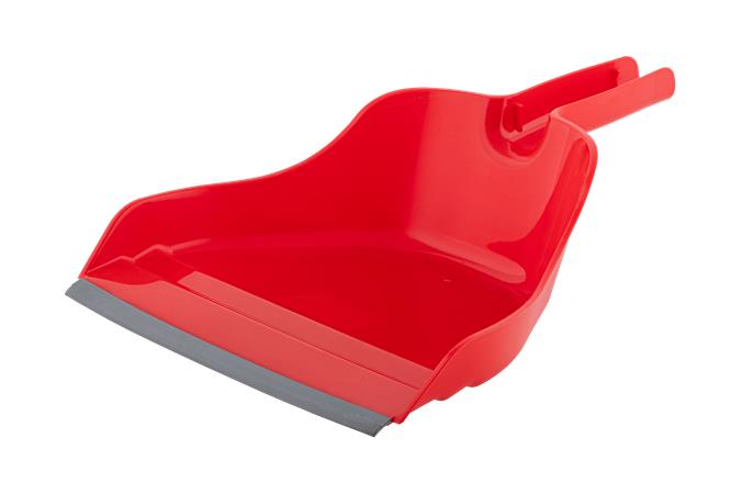 Szemeteslapát, gumiéllel, BONUS "Handrix", piros 1 BONUS