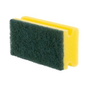 Mosogatószivacs, extra nagy, 5 db, BONUS, sárga