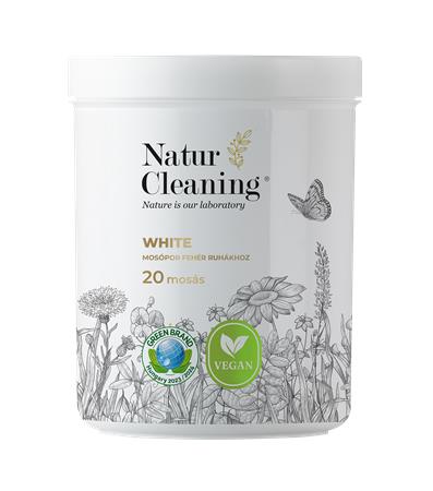 Mosópor, fehér ruhákhoz, 1 kg, NATURCLEANING "White" 1 NATURCLEANING