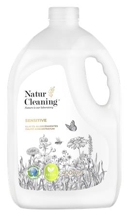 Öblítő koncentrátum, illat- és allergénmentes, 4 l, NATURCLEANING "Sensitive" 1 NATURCLEANING