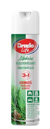 Felületfertőtlenítő és légfrissítő spray, 300 ml, BRADOLIFE, fenyő 1 BRADO