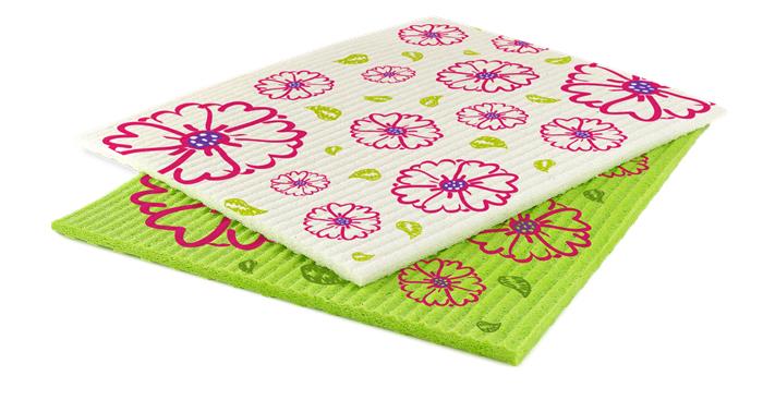 Szivacskendő, 2 db BONUS "Ideal" 3 Törlőkendők és szivacsok