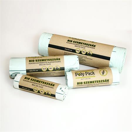 Szemeteszsák, lebomló, 50x60 cm, 30 l, 10 db 1 .