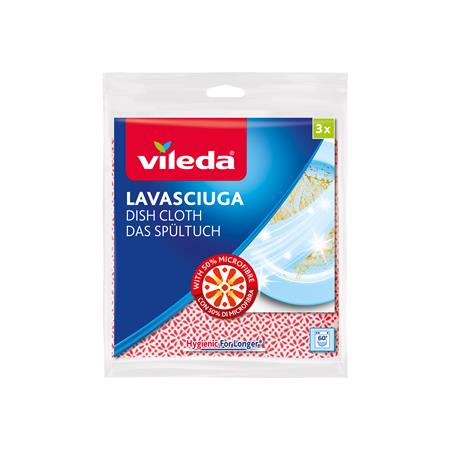 Mosogatókendő, 50% mikroszállal, 3 db, VILEDA 1 VILEDA