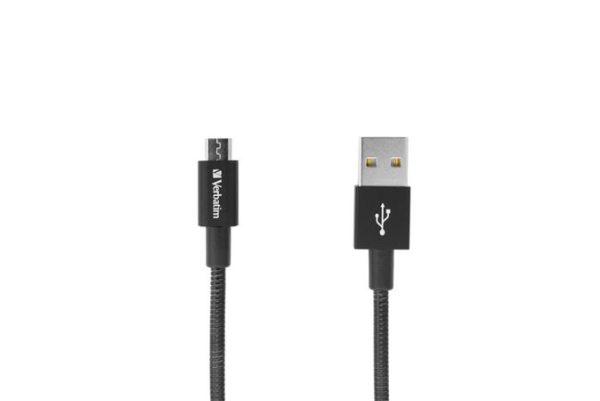 USB kábel, USB - micro USB, 1 m, VERBATIM, fekete