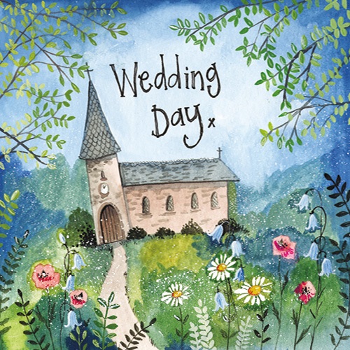 Képeslap Alex Clark borítékkal, 14x14 cm, templom 1 Képeslap Alex Clark borítékkal, 14x14 cm, templom