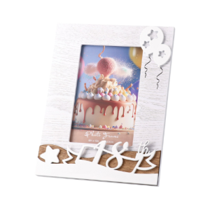 Képkeret Statovac Woody fa 10 x 15 cm asztali, fekvő 18. szülinap