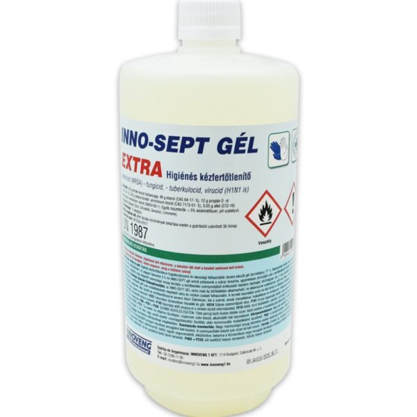 Kez es borfertotlenito gel kupakkal 1 liter INNO SEPT GEL EXTRA i470611