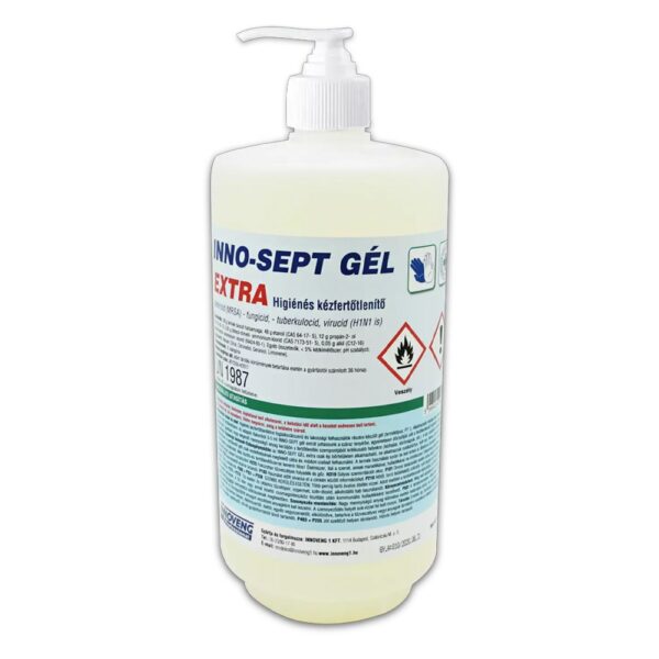 Kez es borfertotlenito gel pumpas 1 liter INNO SEPT GEL EXTRA i537466