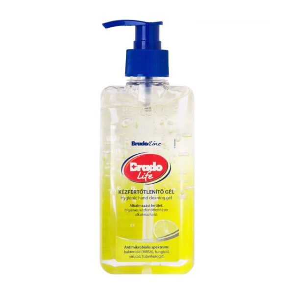 Kez es borfertotlenito gel pumpas 500 ml Bradolife citrom i537475