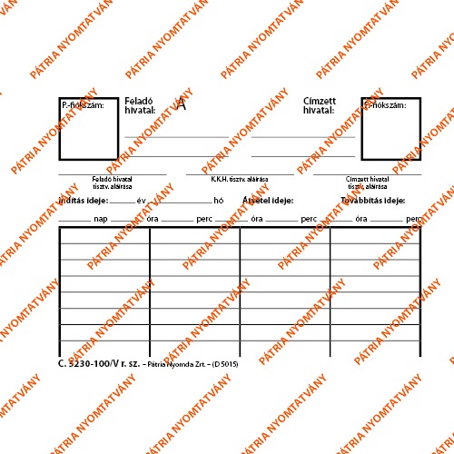 Kézbesítő tömb 50x3 lapos 2 Kézbesítő tömb 50x3 lapos - Image 2