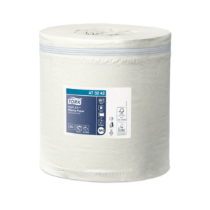 Kéztörlő 1 rétegű tekercses átmérő: 19,5 cm 857 lap/300 m/tekercs 6 tekercs/karton Reflex midi M4 Tork_473242 fehér